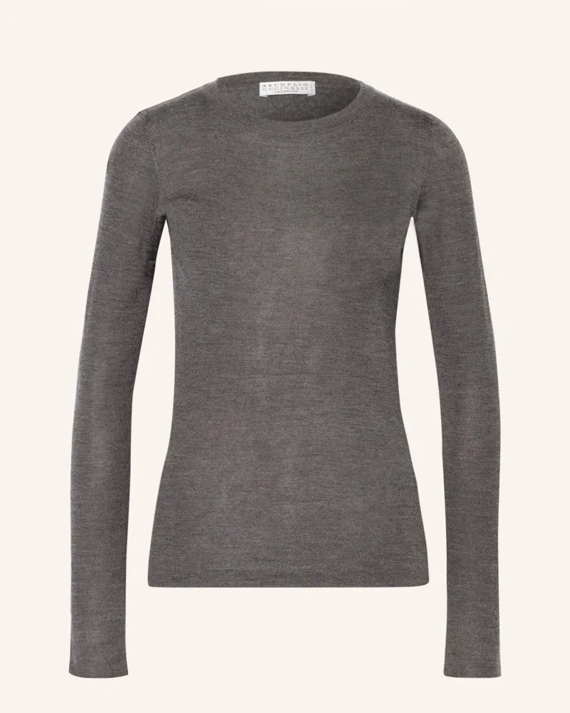 Brunello Cucinelli Pullover grau Dunkelgrau
