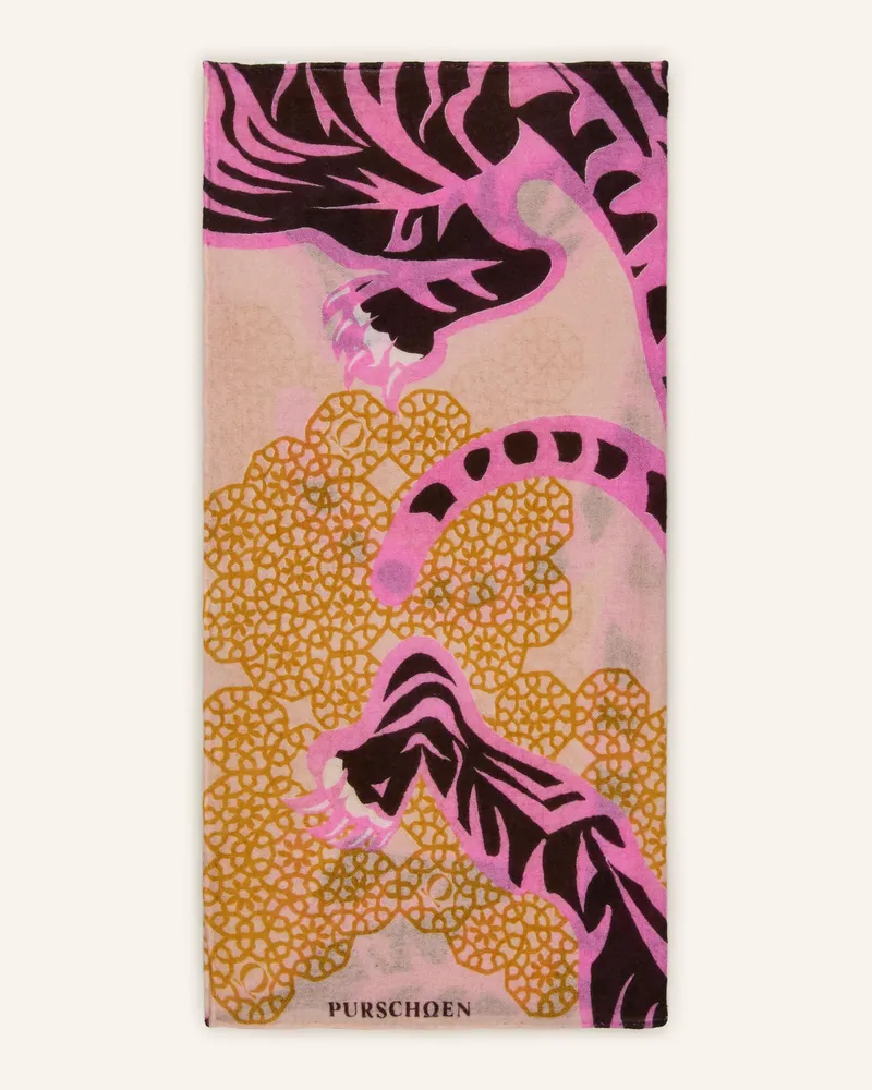 Puschoen Cashmere-Tuch lila Beige