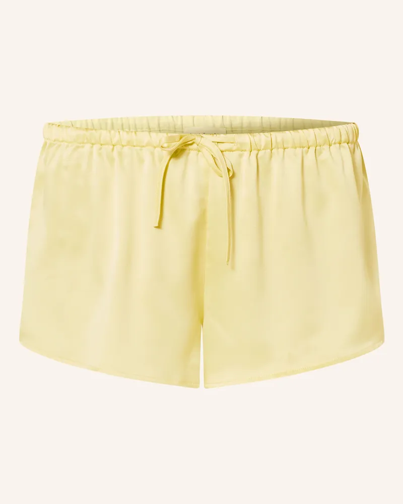 Chantelle Schlafshorts PLAY aus Satin Gelb