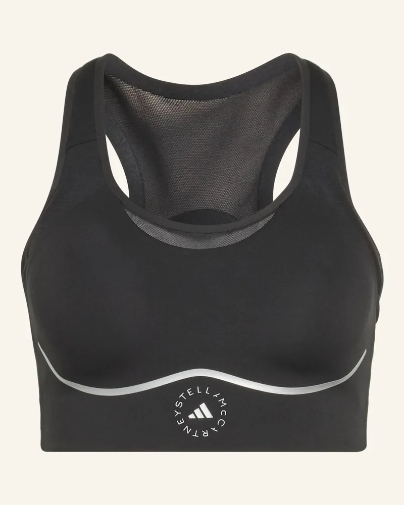 adidas Adidas By Stella Mccartney Running High Support Sport-Bh schwarz Schwarz