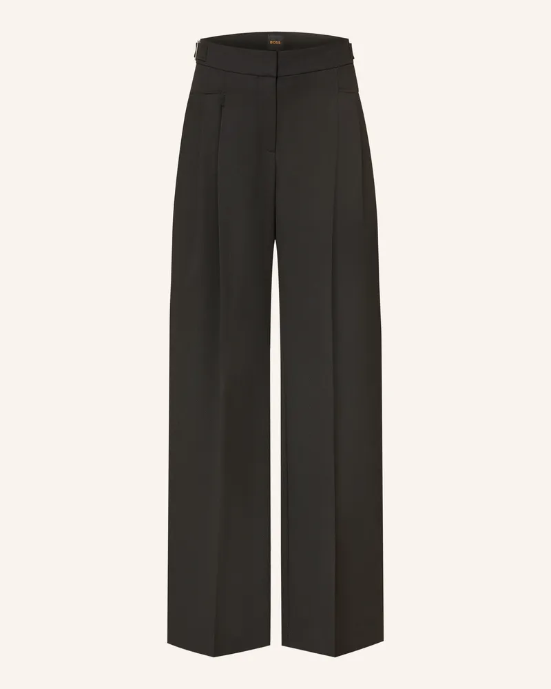 HUGO BOSS Marlenehose TAKORA Schwarz