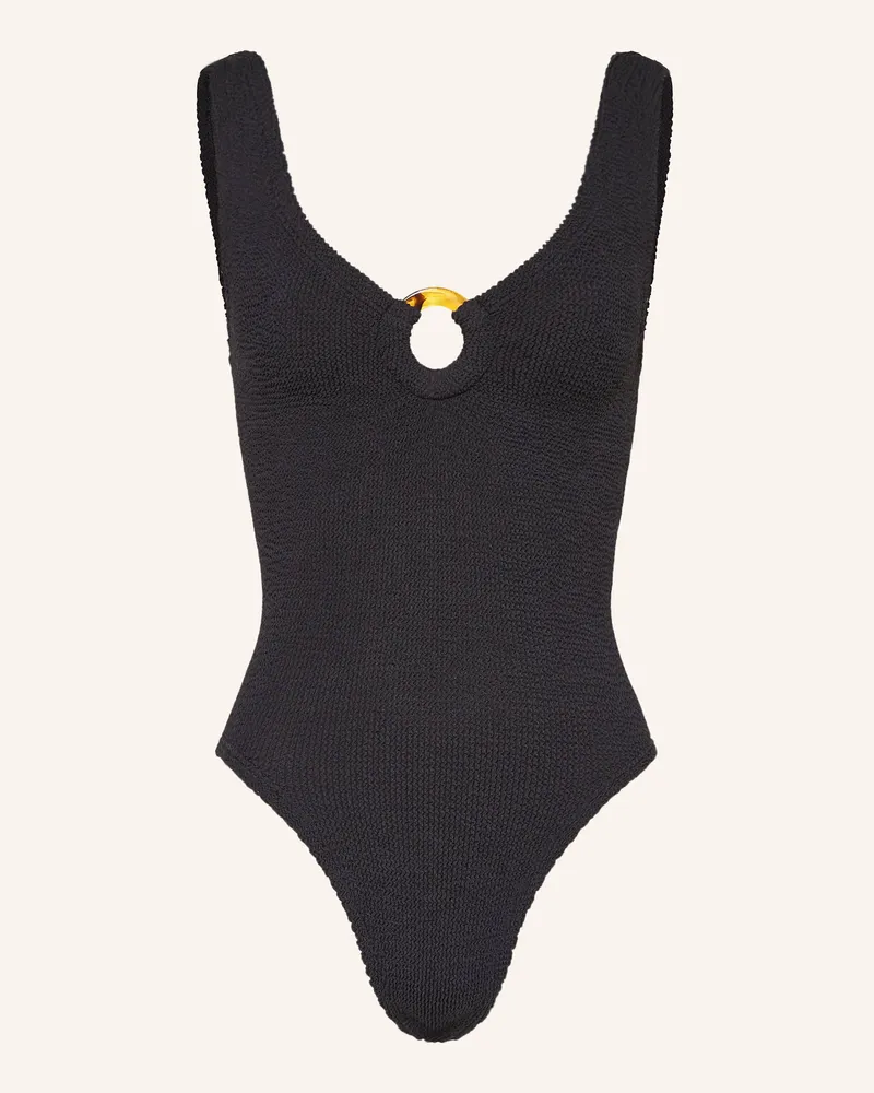 Hunza G Badeanzug schwarz Schwarz