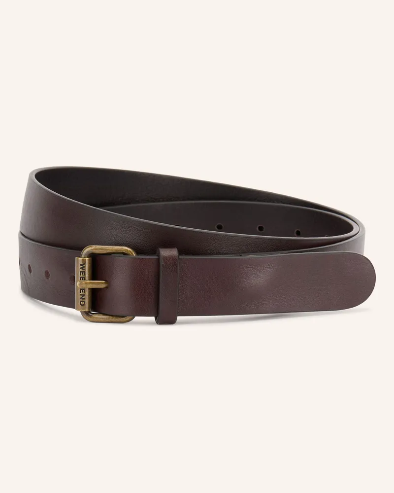 Max Mara Ledergürtel Saio braun Dunkelbraun