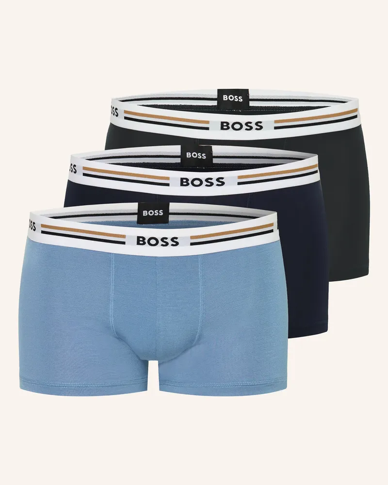 HUGO BOSS 3er-Pack Boxershorts Revive blau Dunkelblau