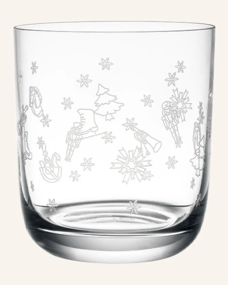 Villeroy & Boch Wasserglas, 2 Stück Toy's Delight transparent Weiss