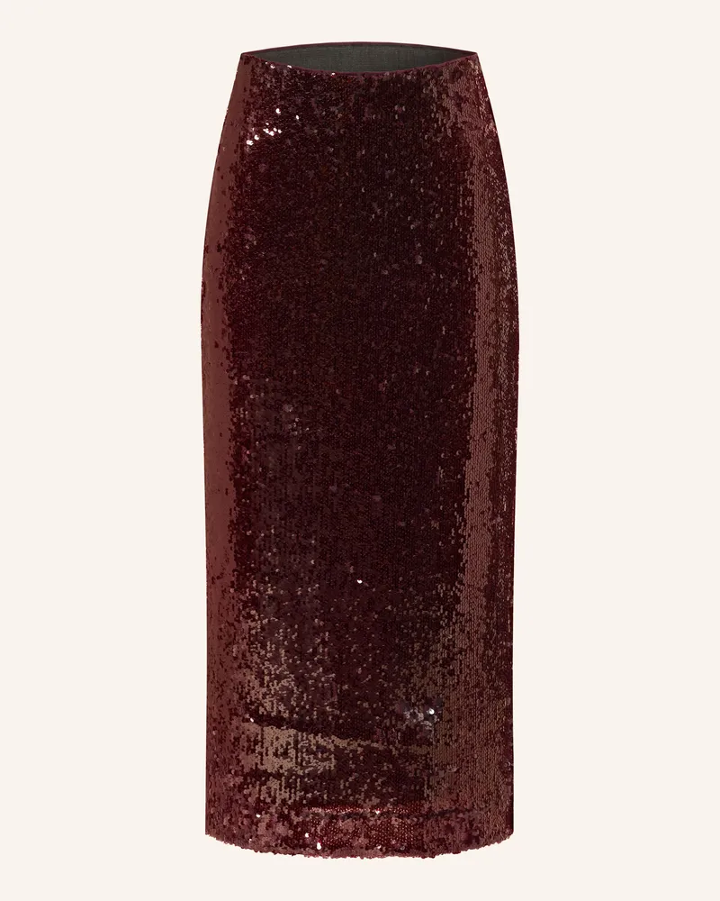 Y.A.S Rock Mit Pailletten rot Dunkelrot