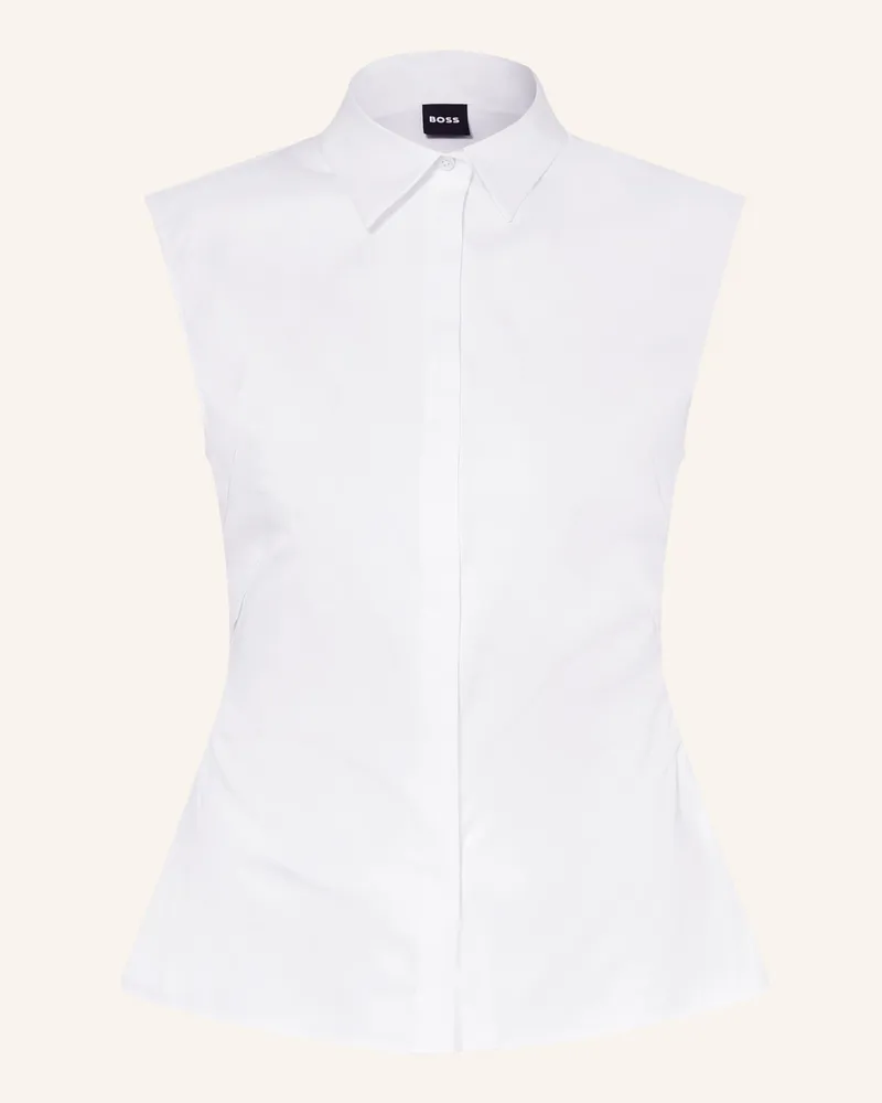 HUGO BOSS Blusentop Burbella weiss Weiss