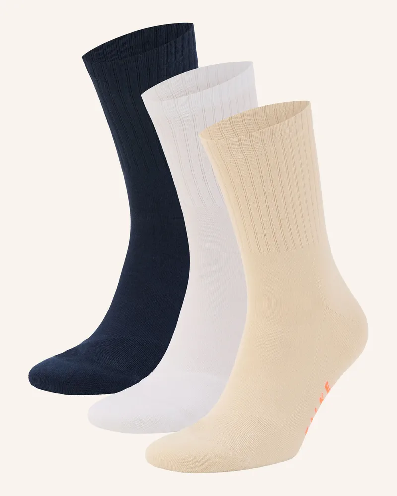 Falke 3er-Pack Laufsocken Run Rib Crew schwarz 0020