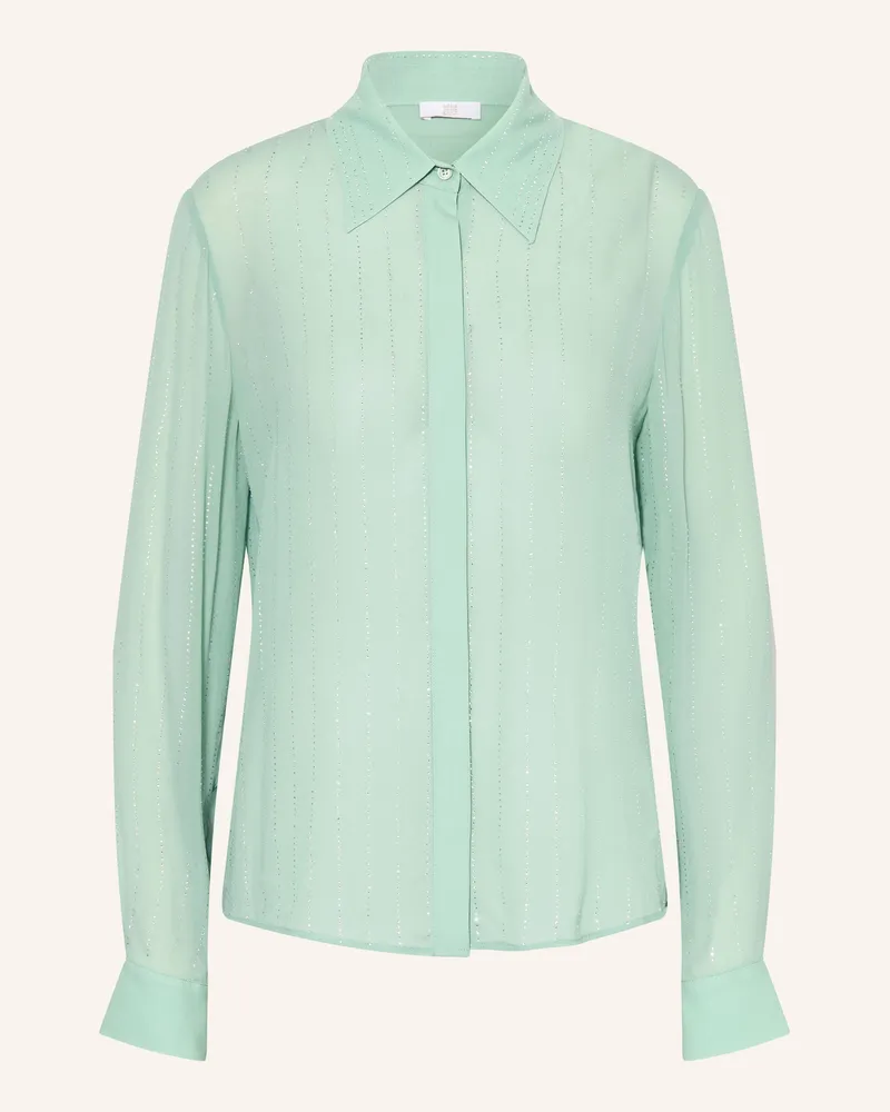 Riani Hemdbluse mit Schmucksteinen Hellgrün