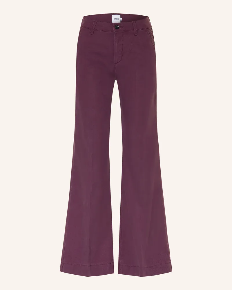 Brax Bootcut-Hose Maine rot Dunkelrot