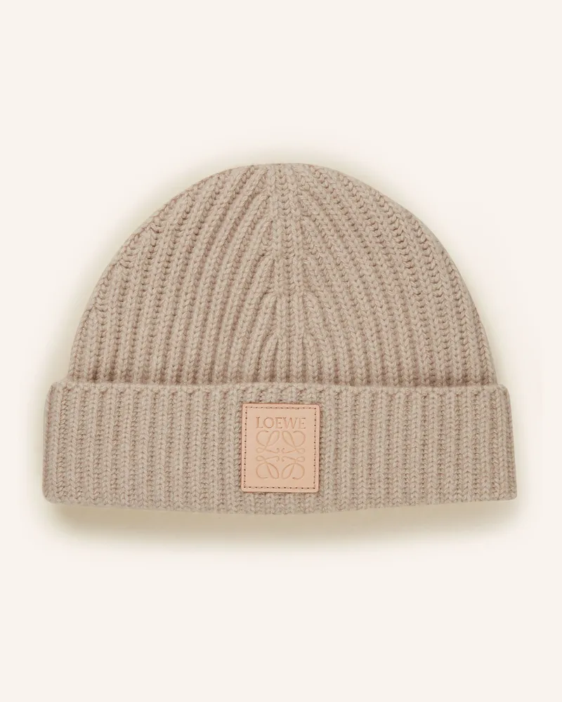 Loewe Cashmere-Mütze Beige
