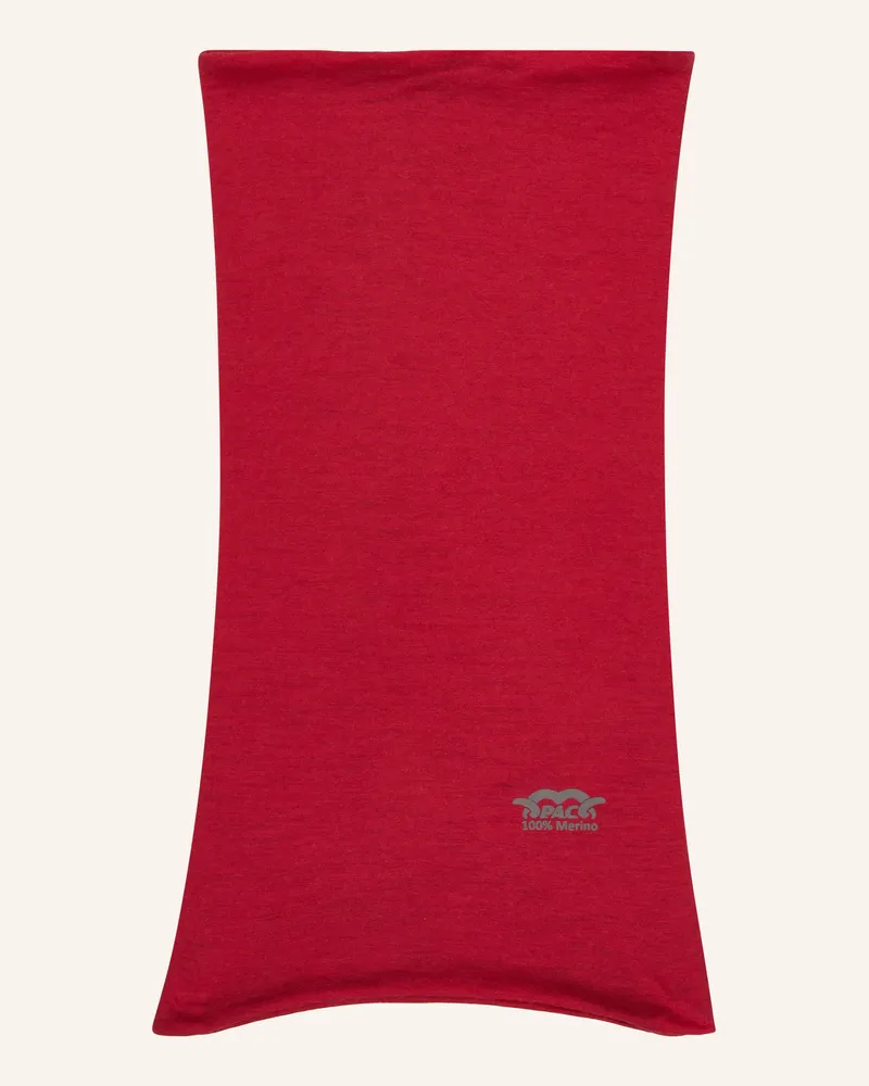P.A.C. Multifunktionstuch Merino Cell-Wool Pro+ Zum Wenden rot Dunkelblau