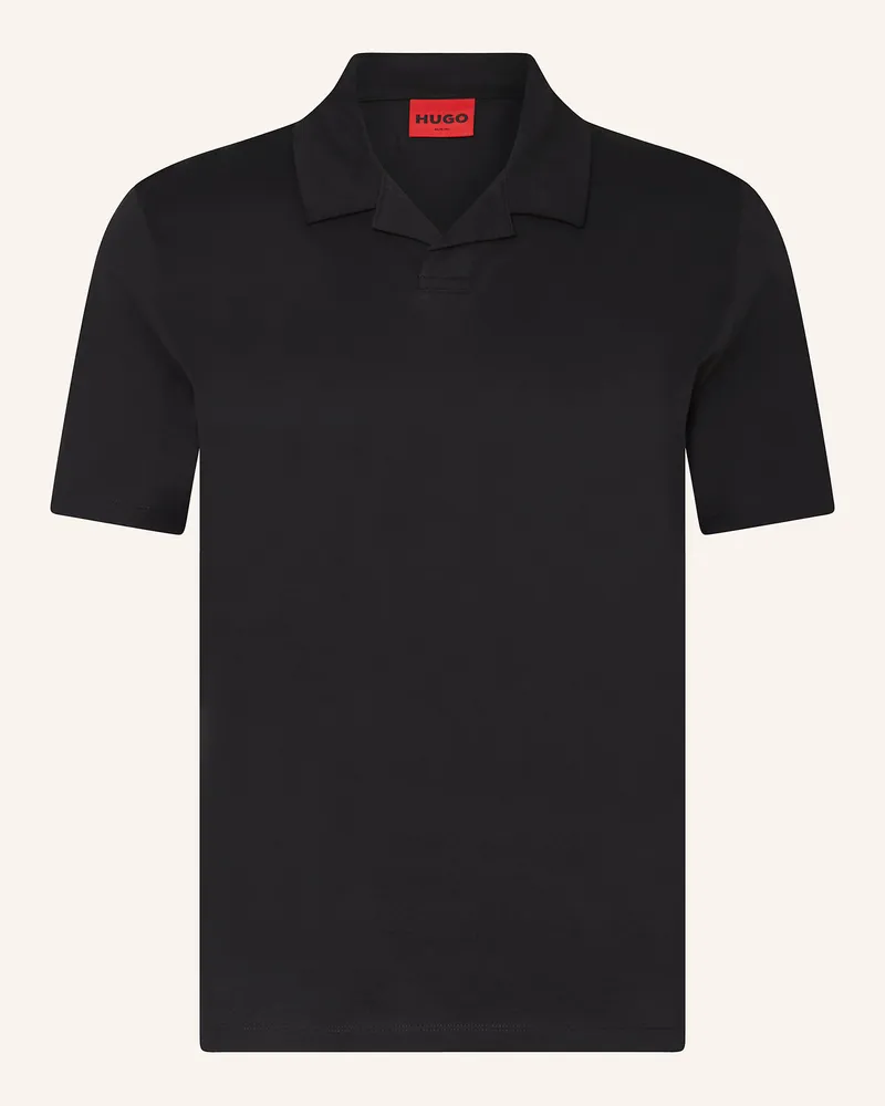 HUGO BOSS Jersey-Poloshirt Dimerspolo schwarz Schwarz