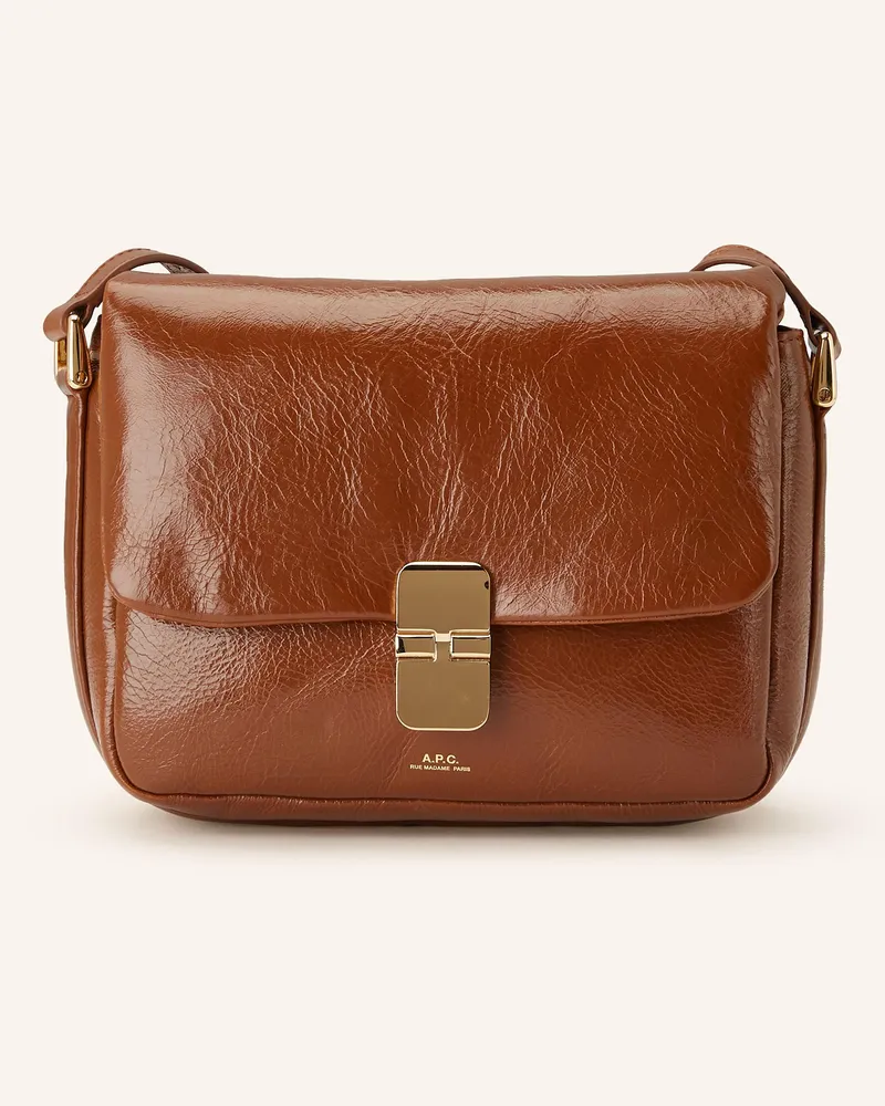 A.P.C. Umhängetasche GRACE SMALL Braun