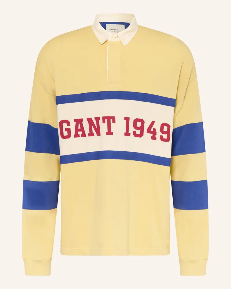 Gant Rugbyshirt Hellgelb