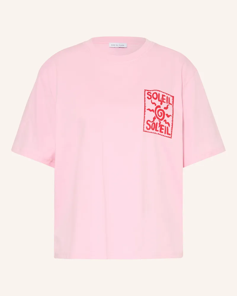 Mrs & HUGS T-Shirt rosa Rosa