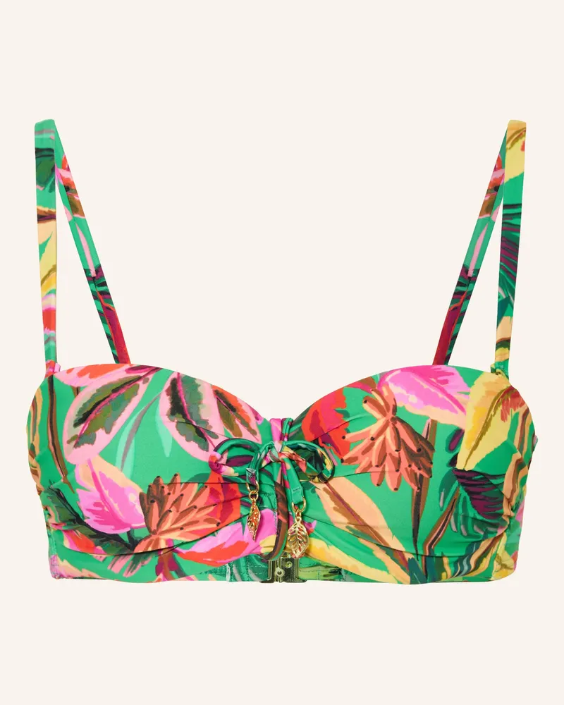 Cyell Bügel-Bikini-Top Floral Forest gruen Grün