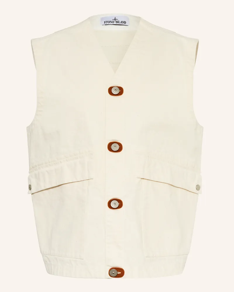 Stone Island Jeansweste Creme
