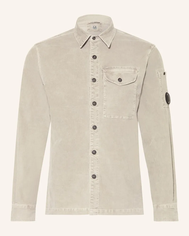C.P. Company Cordhemd Extra Slim Fit Hellgrün