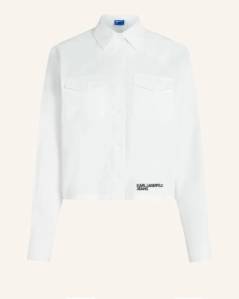 Karl Lagerfeld Bluse Weiss
