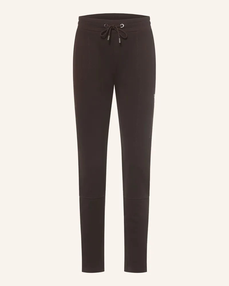 monari Hose Im Jogging-Stil braun Dunkelbraun