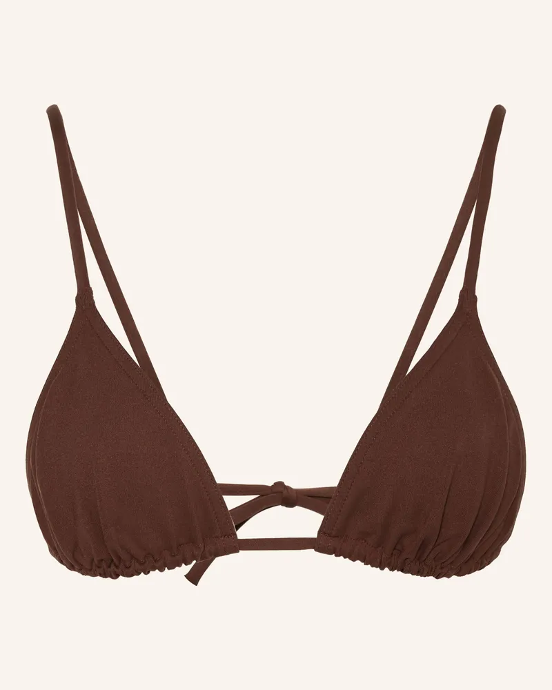 Eres Triangel-Bikini-Top MOUNA Dunkelbraun