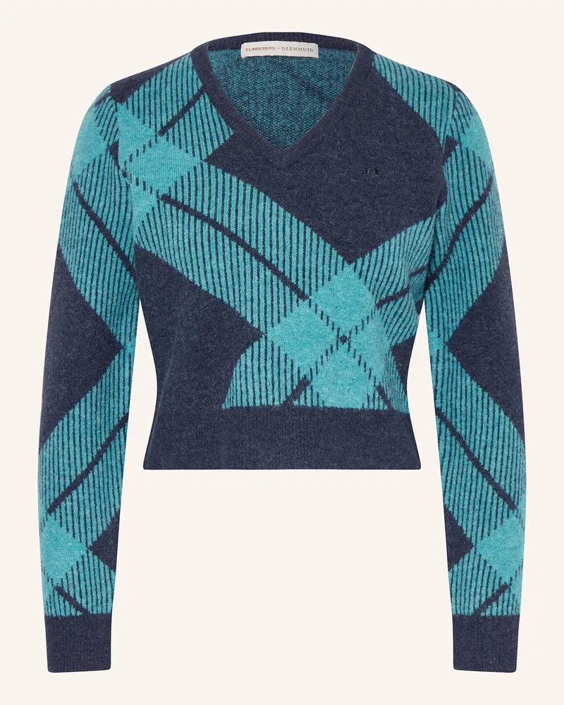 J.Lindeberg Pullover mit Alpaka Dunkelblau