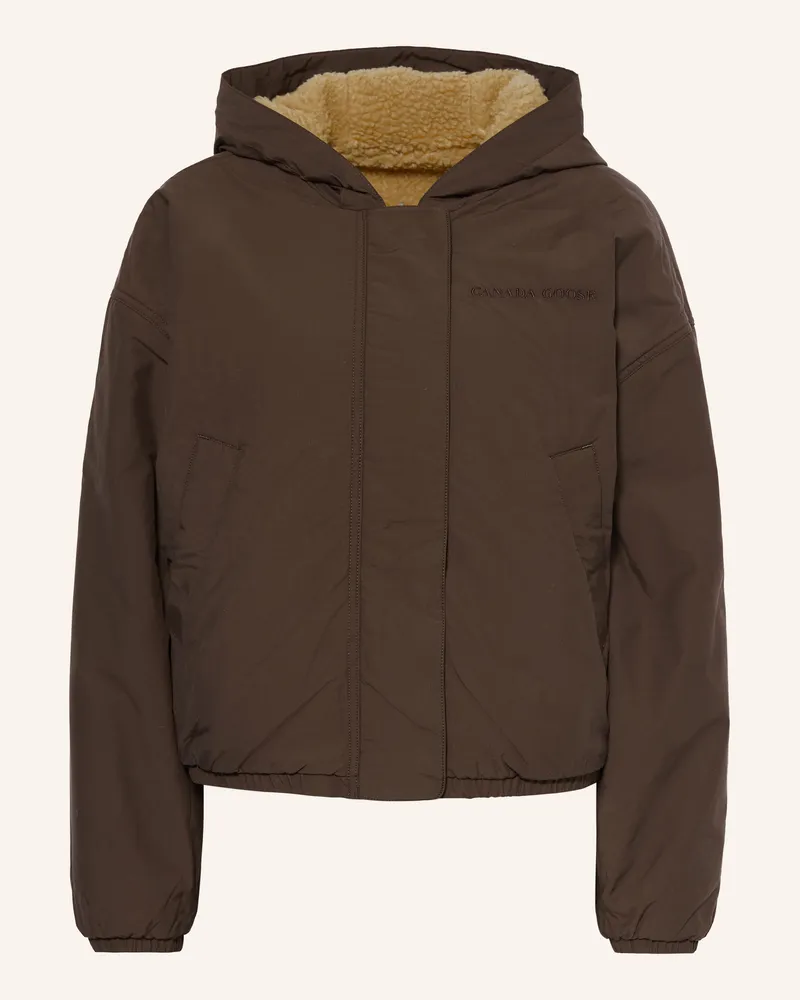 Canada Goose Jacke Alberni Zum Wenden beige Dunkelbraun