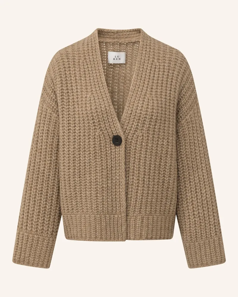 LU REN Cardigan Aus Kaschmir Und Seide Gatha braun Camel