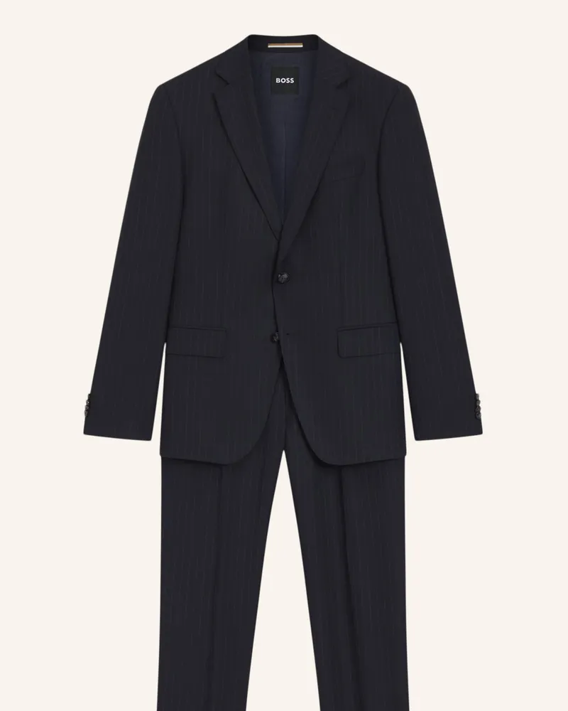 HUGO BOSS Business Anzug H-HUGE-2PCS-253 Slim Fit Dunkelblau