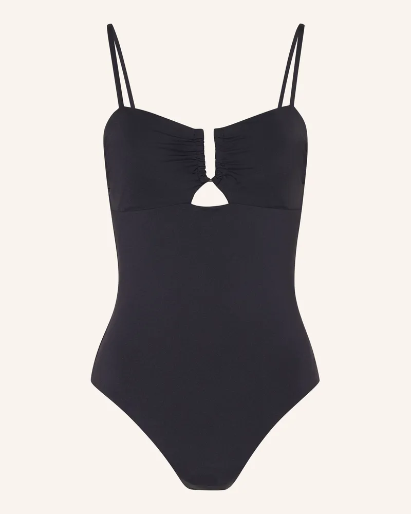 JETS Australia Badeanzug Smooth schwarz Schwarz