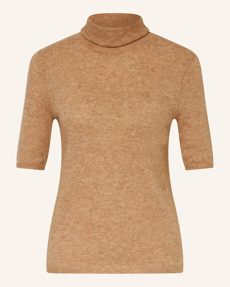 SMINFINITY Strickshirt aus Cashmere Hellbraun