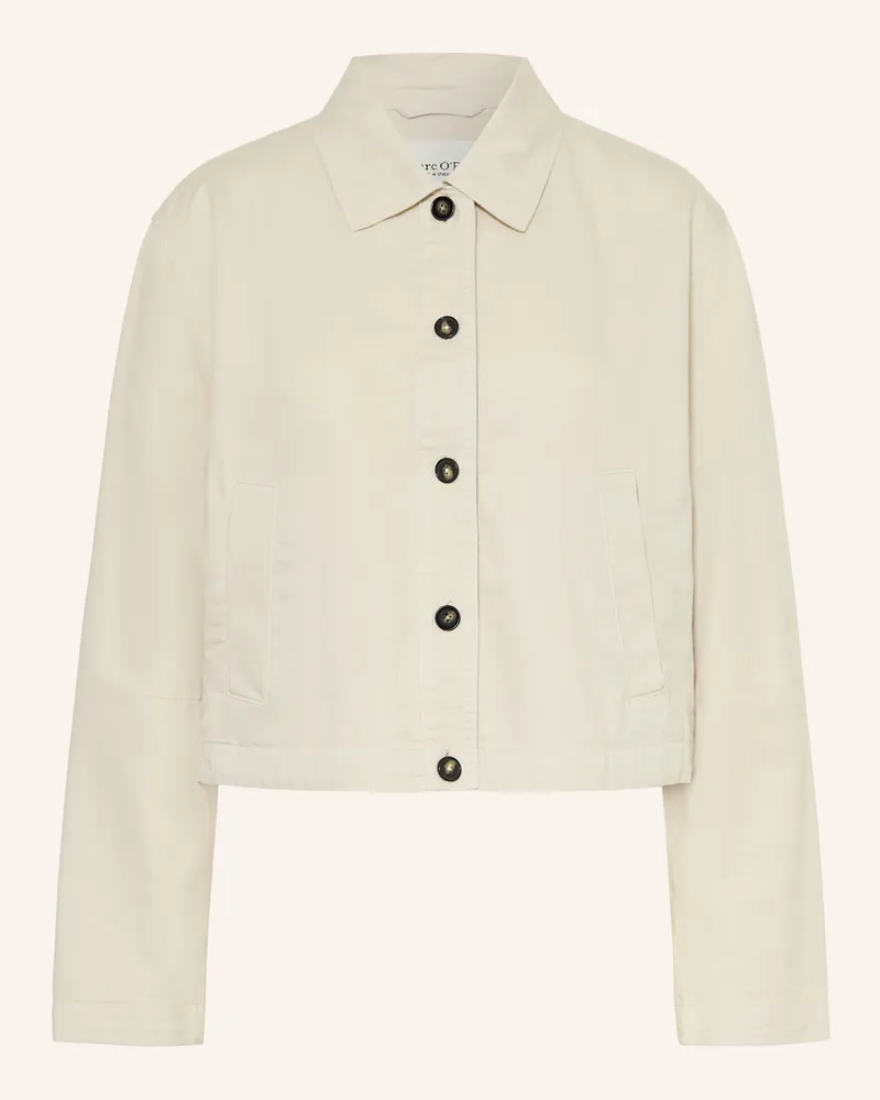 Marc O'Polo Overshirt grau Ecru