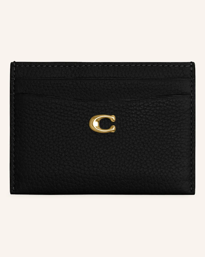 Coach Kartenetui schwarz Schwarz