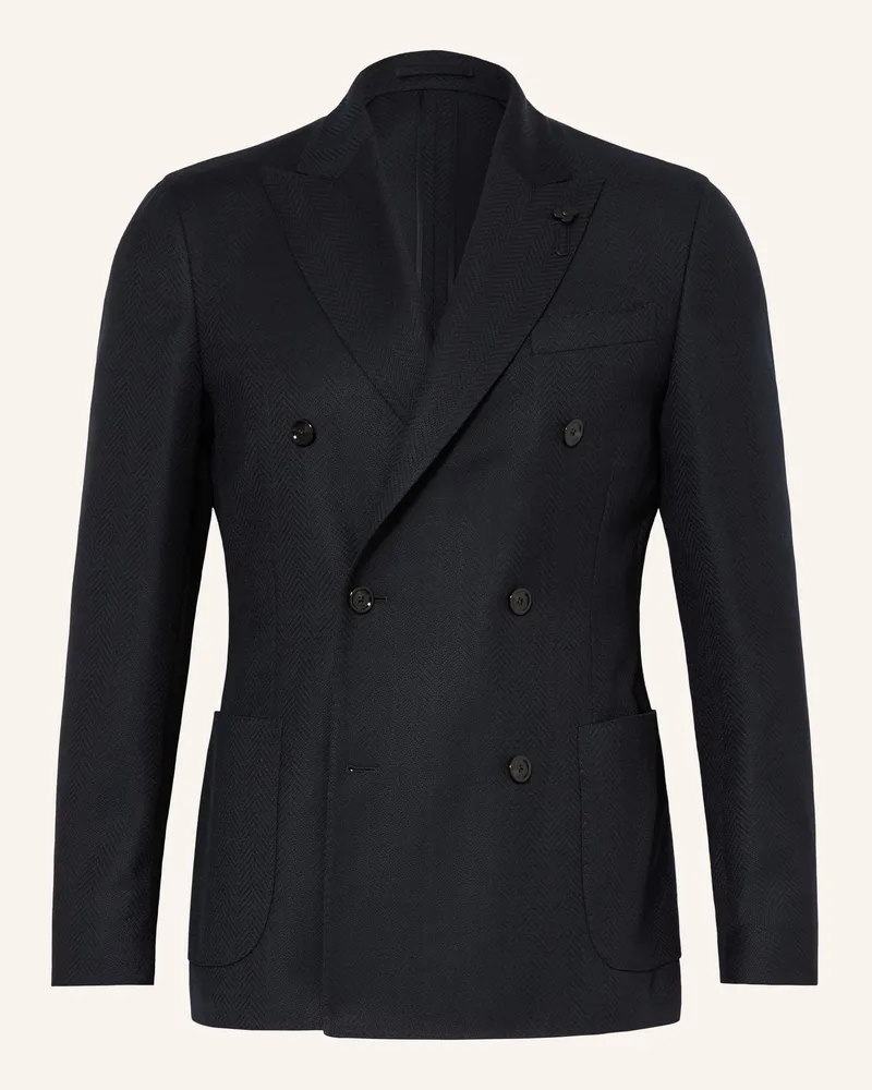 LARDINI Sakko Extra Slim Fit blau Dunkelblau