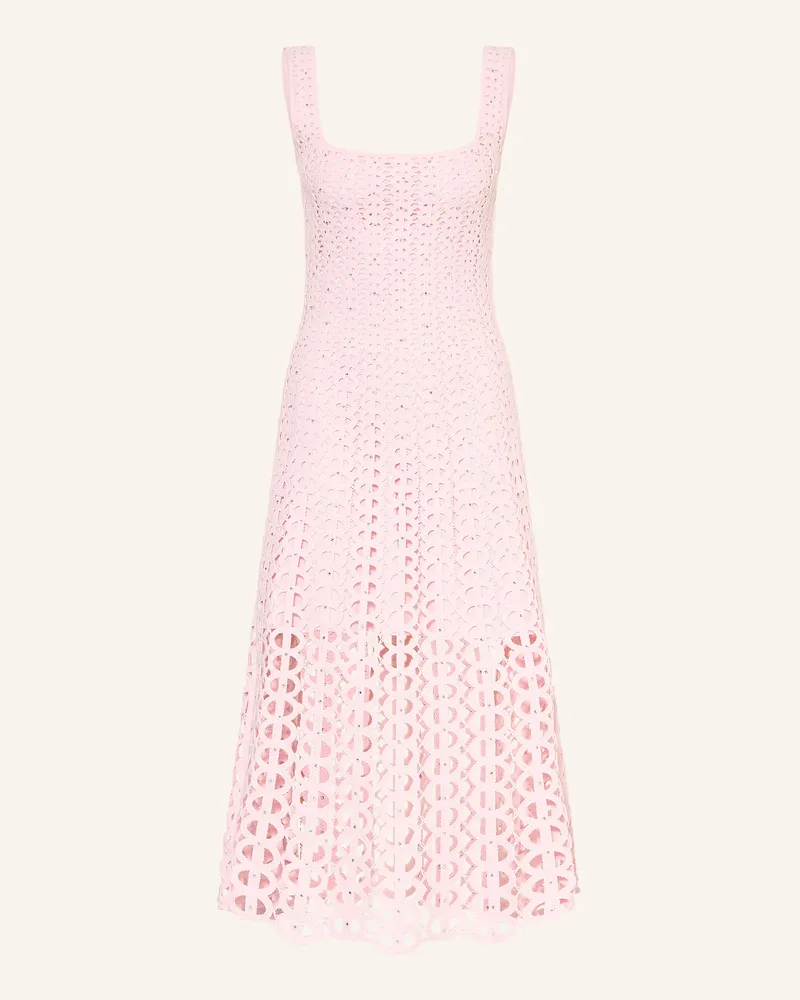 Maje Strickkleid Mit Schmucksteinen rosa Hellrosa