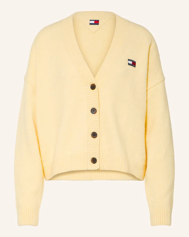 Tommy Hilfiger Strickjacke gelb Hellgelb