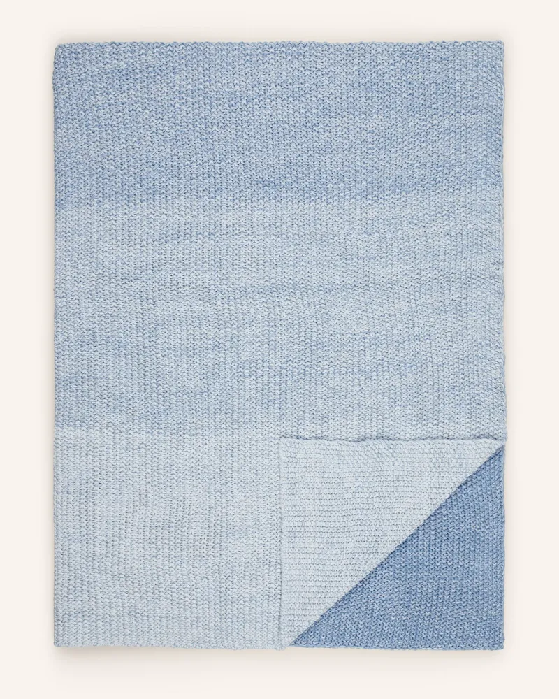 Marc O'Polo Plaid NORDIC KNIT Hellblau