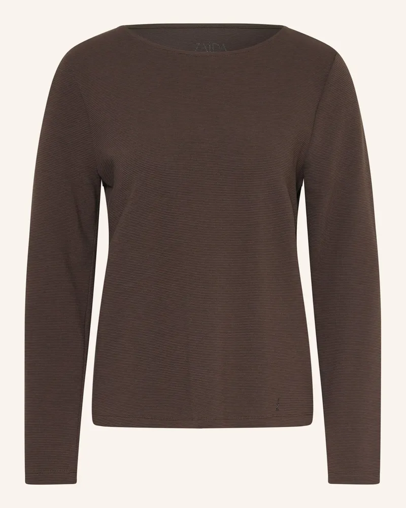 ZAíDA Longsleeve Dunkelbraun