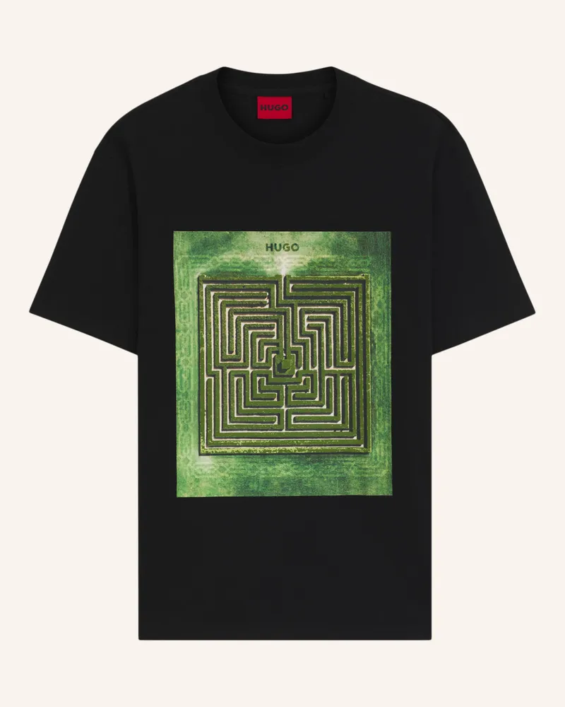 HUGO BOSS T-Shirt DABRYNTEE Relaxed Fit Schwarz