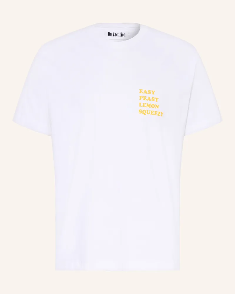 On Vacation T-Shirt weiss Weiss