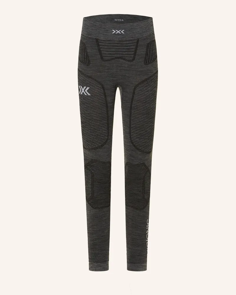 X-Bionic Funktionswäsche-Hose Symbio Merino Aus Merinowolle grau Dunkelgrau