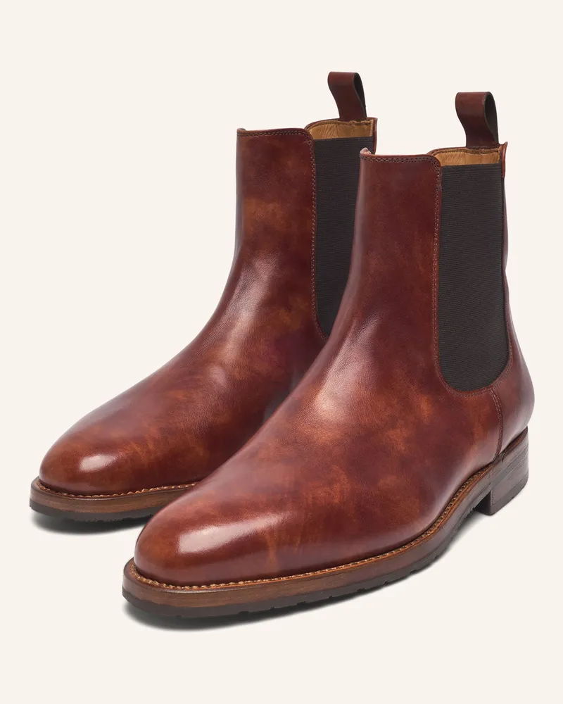 Heinrich Dinkelacker Chelsea-Boots Luzern Plain Tc braun Cognac