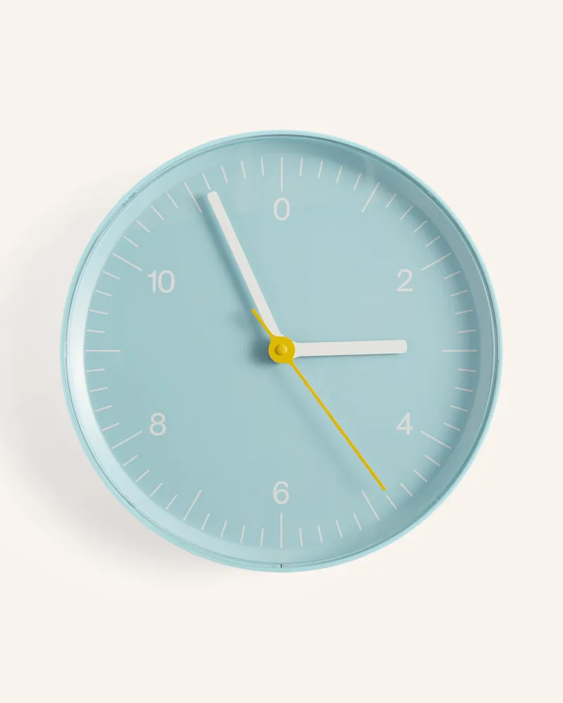 Hay Wanduhr blau Hellblau