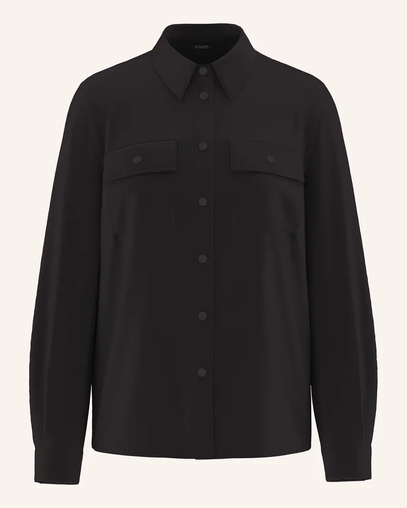 JOOP! Hemdbluse Bakara schwarz Schwarz