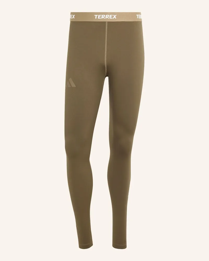 adidas Terrex Multi Leggings, Synthetik braun Braun