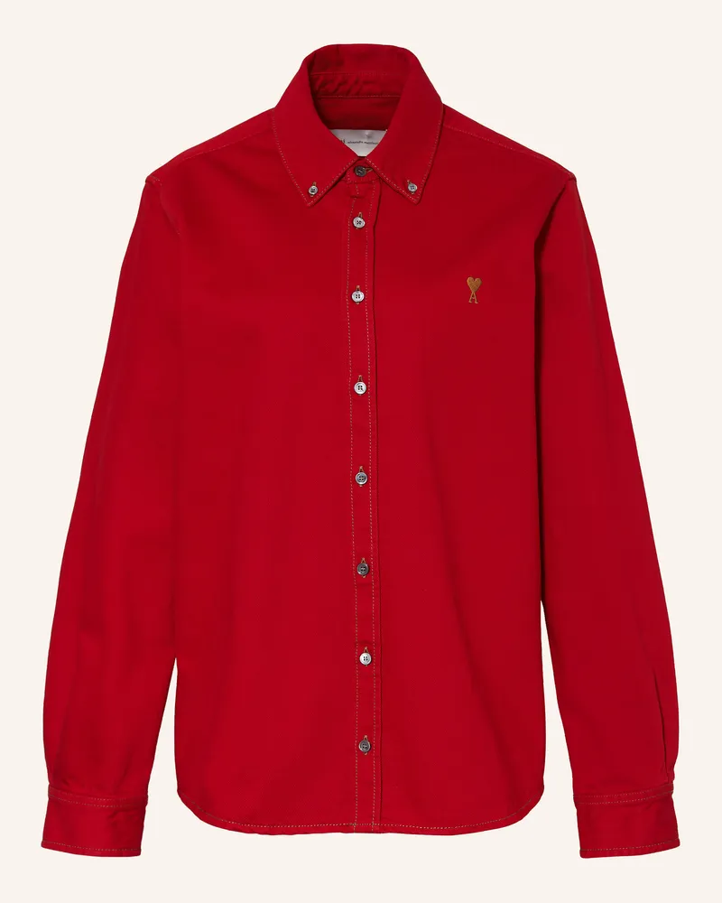 AMI Paris Jeansbluse rot Rot