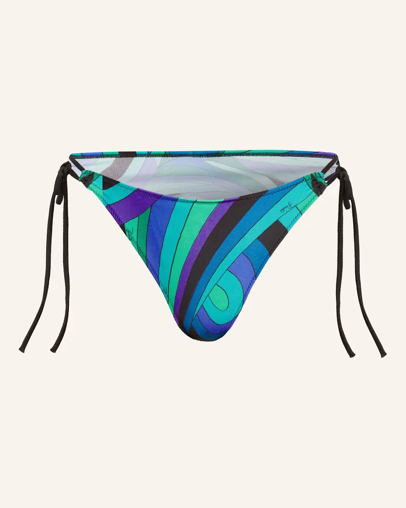 Emilio Pucci Triangel-Bikini-Hose blau Grün