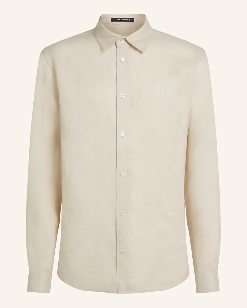 Karl Lagerfeld Hemd weiss Beige