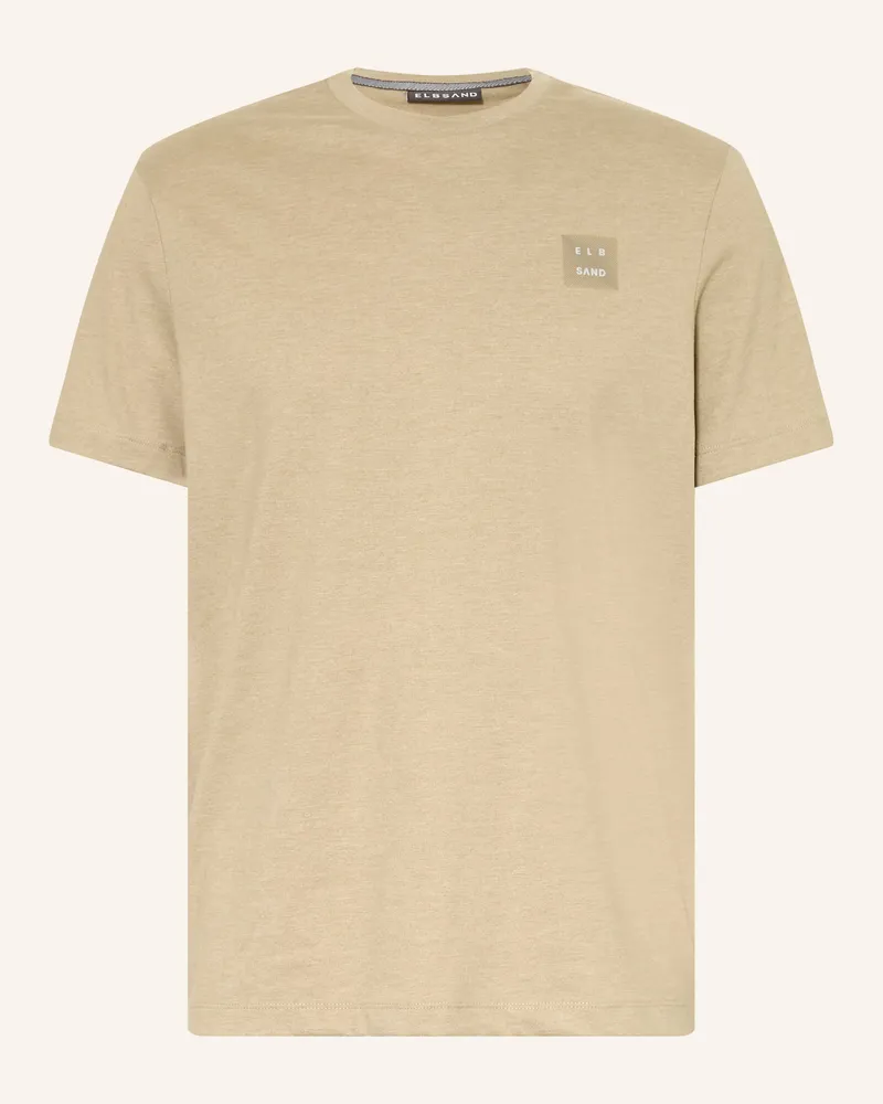 ELBSAND T-Shirt Tio braun Beige